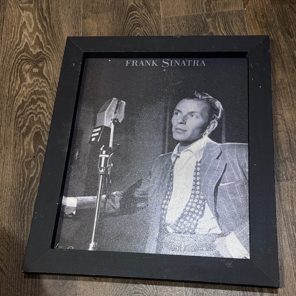 Black Framed Frank Sinatra Poster